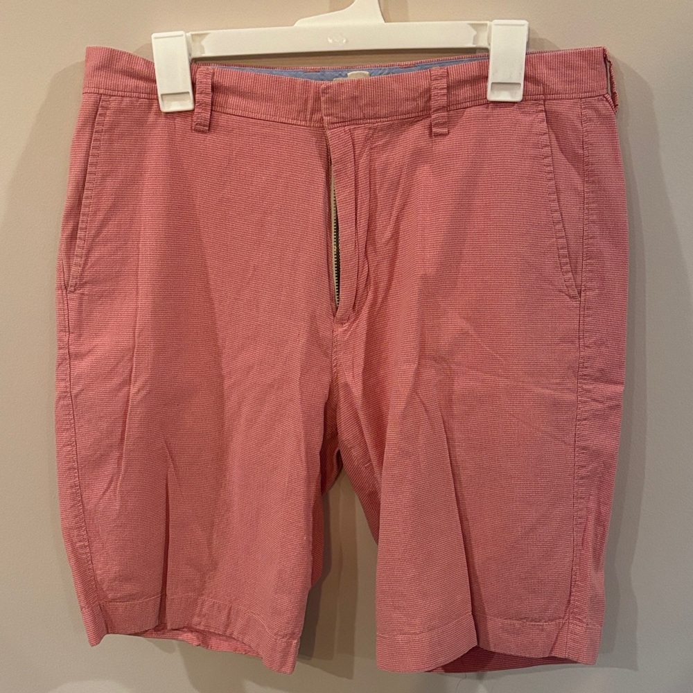 J Crew Salmon/Pink Flat Front Dress Shorts Men's 33W